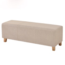 Solid wood storage sofa stool clothing store fitting room shoes storage bench simple fabric bed end stool
