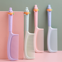 Girls cute straight hair comb cartoon fine teeth flat hair comb family ladies long hair special student girl hair comb