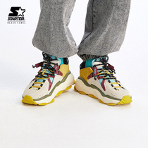 STARTER men and women with the same anti-fur color tie-up thick bottom extreme peak casual dad shoes