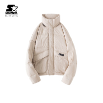 STARTER men and women with the same winter 100 hitch casual trend warm collar down jacket
