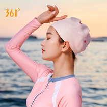 361 degree women's swimming cap long hair waterproof ear protection without head comfort large silicone fashion children's swimming equipment