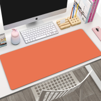 Waterproof leather super large mouse pad laptop keyboard pad desk pad student desk pad office desktop home customizable hipster female game wrist guard business solid color Leisure