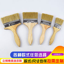 Brush wide brush barbecue brush Paint brush Bristle hard brush does not lose hair Household cleaning industrial brush