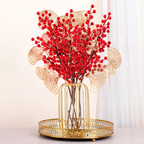Red fruit rich fruit fake flower artificial flower living room desktop ornaments new year home decoration wedding room supplies furnishings