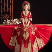Xiuhe dress bride 2021 new Chinese wedding dress Xiuhe summer toast dress small man show kimono girl