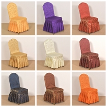 Set Making Hotel Conference Conjoined Chair Sets Hotel Dining Room Bench Sets of Dining Room Wedding Banquet Hall Steel Tube Chair Cover