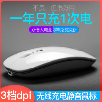 Lingsnake wireless mouse rechargeable mute Bluetooth dual-mode silent girl unlimited office game for Apple