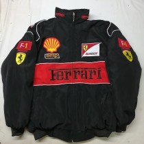 F1 racing suit fashion F1 personality wind ins wind European and American style full embroidery casual long-sleeved cotton suit A159