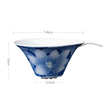 National porcelain red official kiln tea set DIY matching tea leak Liling underglaze ceramic tea filter bubble bag