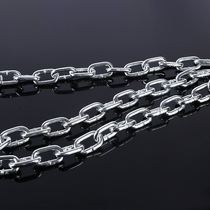 8MM thick chain lock car welding anti-theft large iron chain buckle hook ultra-thick dog chain Galvanized iron chain thick rice price