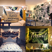 Background Bins wind Hanging Cloth Wallpaper Bedroom Dorm Room Renovation Arrangement Bedside Canvas Poster for Decorative Wall Cloth