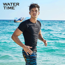 Frog dong wetsuit Mens jellyfish suit Snorkeling split swimsuit top Long sleeve sunscreen surf suit Quick-drying warm and cold