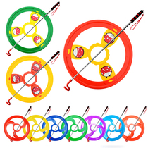 New kindergarten hot wheels color rolling iron ring Rolling iron ring Outdoor sports sensory integration training parent-child childrens toys