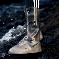 High tube rain shoe cover thickened non-slip wear-resistant rubber adult rainy day silicone rain foot cover womens summer waterproof rain boots