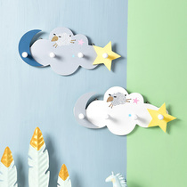 Japanese star moon cloud hook creative cute children's room wall decoration door hanger entrance bedroom shelf