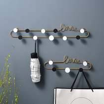Creative wrought iron letter hook decoration into the door porch key hanging modern simple office wall key frame