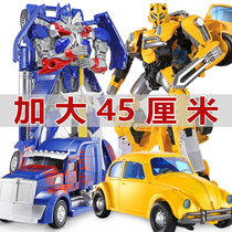 Deformation toy oversized Bumblebee King Kong car robot boy child model hand-made genuine Optimus Prime