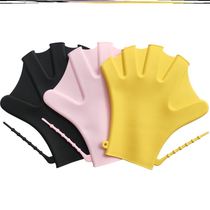 Hand webbed swimming special equipment hand poof free paddles silicone gloves Duck Palm hand pubbed high elastic