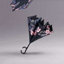 On-board reverse umbrella automatic long handle Umbrella lady Germany Double double barometer with special anti-wind umbrella