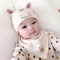 Baby hat spring and autumn thin infant newborn male baby cotton tire cap newborn cute cap autumn and winter