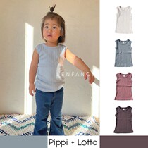 ■ L E N F A N C E spot Japanese small crowd Pippi Lotta baby girl light and breathable sleeveless vest