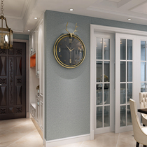 Light luxury Nordic Wall watch home living room wall clock personality creative fashion clock simple modern clock quartz clock