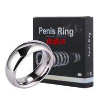 Metal penis collar weight-bearing scrotum stainless steel JJ solid essence lock ring invisible root anti-shooting sheeps eye circle for men