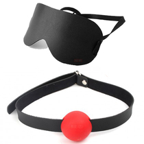 SM set sex eye mask flirting props forced mouth ball mouth water plug tuning foreplay bundle gay male and female slaves