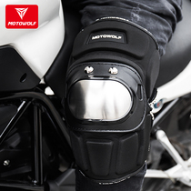 Motorcycle kneecap armguard cross-country locomotive protection leg sleeve windproof and warm and anti-fall protection with short section male and female riding gear