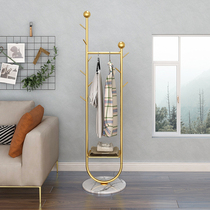 Nordic simple coat rack bedroom balcony drying rack home living room hanging clothes pole simple clothes storage shelf