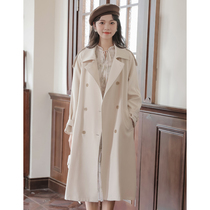 This year Pop Temperament Windcoat Jacket Womens Dress Early Fall 2023 New Small Inron Wind Coat Long