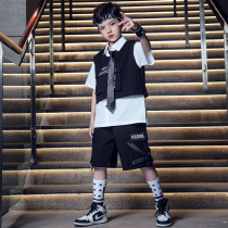 Street Dance Suit Boy Hiphop Children 61 Overalls to Walk The Walk Show Hip Hop Performance Clothes Rack Subdrum Tide Suits