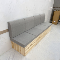 Tatami wooden box bed storage box bed box bedroom floating window cabinet stitching bed widening solid wood storage box customization