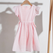 Girl dress summer new foreign style Net red skirt childrens dress little girl summer dress cotton princess dress summer
