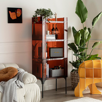 Light extravagant shelve Acrylic Living Room Wine Water Rack Containing Show Shelf Modern Minima Bedroom Multilayer Floor Bookshelves
