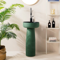 Column type washbasin hotel sink ceramic basin integrated outdoor floor-standing courtyard home simple pool