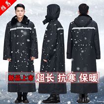 Long style military cotton great clothes mens winter thickened warm cold store anti-cold clothing labor protection green cotton clothes old style Northeast big cotton padded jacket