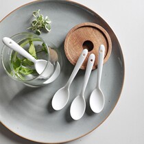 Seasoning spoon seasoning spoon coffee spoon mixing spoon stick ceramic household long handle small spoon jar salt chili kitchen baby