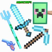 My World Diamond Sword Weapon Surrounding Game Foam Trident enchanted Bow and Arrow Torch Model Childrens Toys