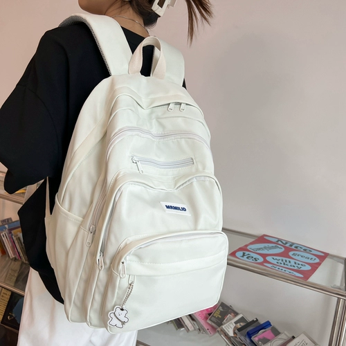 Школьный рюкзак, вместительная и большая универсальная сумка через плечо, коллекция 2023, для средней школы, простой и элегантный дизайн