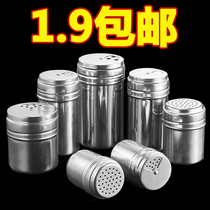 Seasoning tank sprinkler bottle Stainless steel seasoning bottle Commercial barbecue sprinkler jar Seasoning box sprinkler jar Pepper bottle