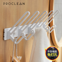 Hanger wall hook door rear bedroom adhesive hook Wall non-perforated coat hook porch wardrobe shoe cabinet