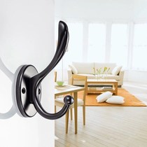 Factory Direct Selling Hooded Hook Black Entrance Wardrobe Shoe Cabinet Bathroom Hooks Single Clothes Cloister Hook Single Hook Wall-mounted