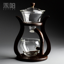 Heyang semi-automatic tea maker glass tea set set home gift tea bowl lazy Lantern Tea set teapot