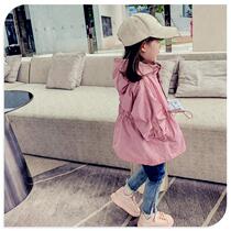 baby childrens clothing girls 2021 Spring and Autumn New baby foreign style windbreaker long childrens casual autumn coat