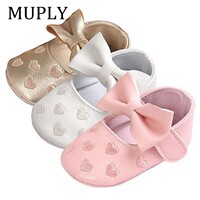 PU Leather Boy Girl Shoes Soft Non-Slip Footwear Girls