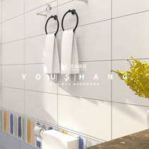 Nordic white Macaron tiles Kitchen bathroom net red fishbone art tiles Bathroom wall tiles Balcony tiles