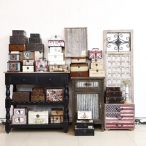 One-piece collection-American retro home decoration storage box Storage household small box Window decoration jewelry box