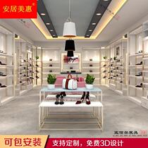 Shoe shop shoe rack display stand childrens shoes bag container shop shopping mall wall boutique shoes shoe wall commercial decoration with lights