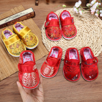 Baby men and childrens shoes age hundreds of birthday baby hand with tang zhuang xie old Beijing cloth shoes New Year Happy New Year shoes